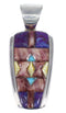 Southwestern Sterling Silver Multicolor Pendant RX74011