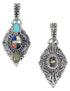Multicolor And Sterling Silver Southwest Reversible Slide Pendant RX74236