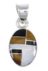 Silver Multicolor Southwest Pendant YX70730