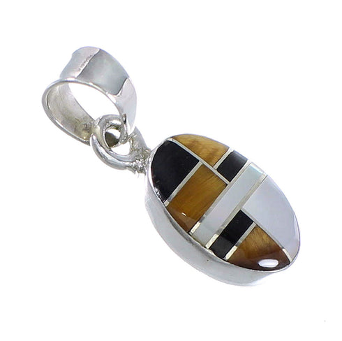 Silver Multicolor Southwest Pendant YX70730