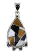Silver Multicolor Southwestern Pendant YX70734
