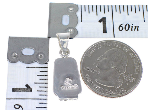 Southwest Multicolor Inlay And Silver Pendant YX70782