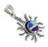 Sun Sterling Silver And Multicolor Inlay Southwest Pendant YX67856