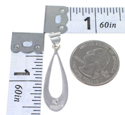 Southwest Authentic Sterling Silver Multicolor Pendant RX70625