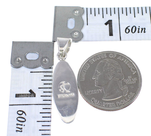 Authentic Sterling Silver Southwest Multicolor Pendant RX70644