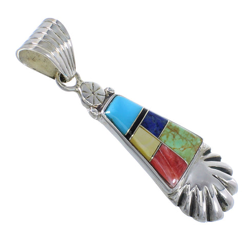 Multicolor Sterling Silver Southwest Pendant YX68146