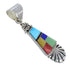 Multicolor And Authentic Sterling Silver Southwestern Pendant YX68158