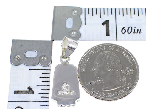 Sterling Silver And Multicolor Southwest Pendant YX68173