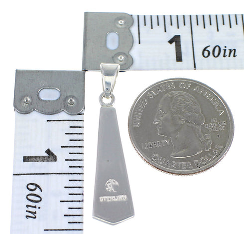 Genuine Sterling Silver Multicolor Inlay Southwest Pendant YX67933