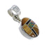 Sterling Silver And Multicolor Southwestern Slide Pendant YX67959