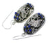 Lapis And Sterling Silver Southwestern Horse Hook Dangle Earrings YX68489