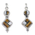 Silver Multicolor Southwest Post Dangle Earrings YX70845