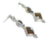 Multicolor Sterling Silver Southwestern Post Dangle Earrings YX70843