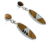 Sterling Silver Multicolor Southwestern Post Dangle Earrings YX70852
