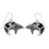 Silver Mutlicolor Southwest Bear Arrow Hook Dangle Earrings YX70894