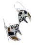 Silver Mutlicolor Southwest Bear Arrow Hook Dangle Earrings YX70894