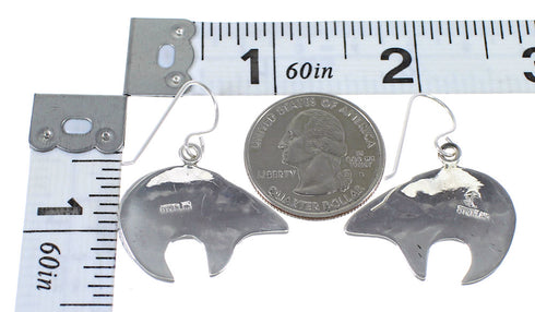 Silver Mutlicolor Southwest Bear Arrow Hook Dangle Earrings YX70894