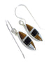 Silver Mutlicolor Southwest Hook Dangle Earrings YX70896