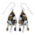 Multicolor Silver Southwest Hook Dangle Earrings YX70900