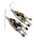 Multicolor Silver Southwest Hook Dangle Earrings YX70900