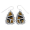 Southwestern Multicolor Silver Hook Dangle Earrings YX70906