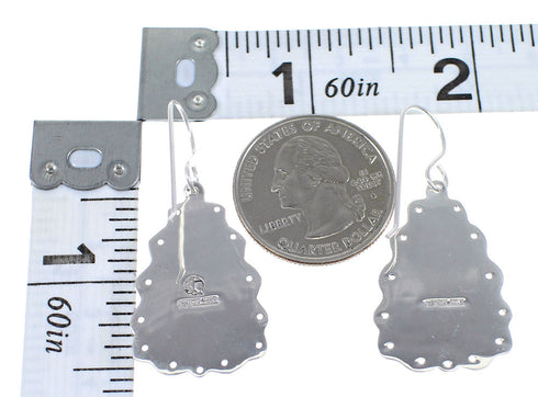 Southwestern Multicolor Silver Hook Dangle Earrings YX70906