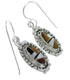 Southwest Multicolor Sterling Silver Hook Dangle Earrings YX70907