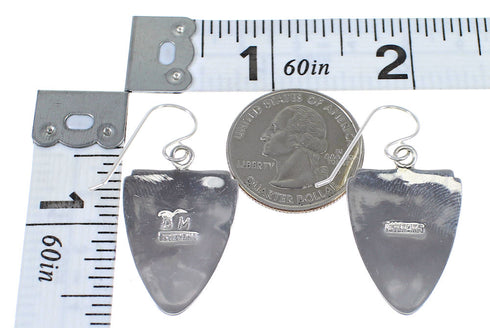 Southwest Silver Multicolor Hand Hook Dangle Earrings YX70908