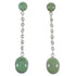 Sterling Silver And Turquoise Post Dangle Earrings YX68509
