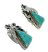 Southwest Turquoise And Genuine Sterling Silver Post Earrings YX68543