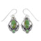 Southwest Sterling Silver And Turquoise Jewelry Hook Dangle Earrings YX68665