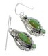 Southwest Sterling Silver And Turquoise Jewelry Hook Dangle Earrings YX68665