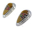 Southwestern Multicolor Sterling Silver Post Earrings WX71572