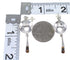 Multicolor Sterling Silver Southwest Post Dangle Earrings WX71599