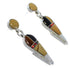 Multicolor Sterling Silver Southwestern Post Dangle Earrings WX71612