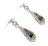 Southwest Sterling Silver Multicolor Tear Drop Post Dangle Earrings WX71642