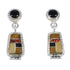 Sterling Silver Southwest Multicolor Post Dangle Earrings WX71646
