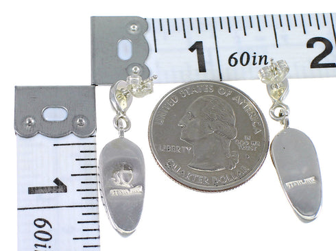 Sterling Silver Southwestern Multicolor Post Dangle Earrings WX71647