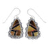 Multicolor Inlay And Genuine Sterling Silver Hook Dangle Earrings WX71700