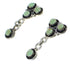 Sterling Silver Turquoise Post Dangle Earrings QX69673