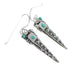 Turquoise Sterling Silver Hook Dangle Earrings QX69684