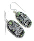 Eagle Southwest Sterling Silver Turquoise Hook Dangle Earrings QX70249