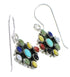 Silver Multicolor Southwestern Hook Dangle Earrings YX71087