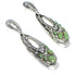 Turquoise Opal Authentic Sterling Silver Southwest Post Dangle Earrings QX81789