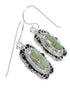 Authentic Sterling Silver Southwest Turquoise Opal Hook Dangle Earrings QX81812
