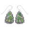 Southwestern Sterling Silver Turquoise Opal Hook Dangle Earrings QX81852