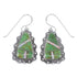 Southwestern Sterling Silver Turquoise Opal Hook Dangle Earrings QX81852