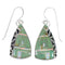 Authentic Sterling Silver Turquoise Opal Southwestern Hook Dangle Earrings QX81908
