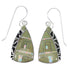 Genuine Sterling Silver Turquoise Opal Southwest Hook Dangle Earrings QX81910