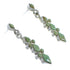 Turquoise Southwestern Sterling Silver Post Dangle Earrings QX69249